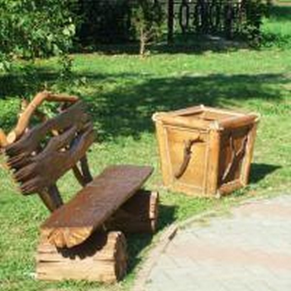 Купить, заказать скамейку из дерева в Беларуси